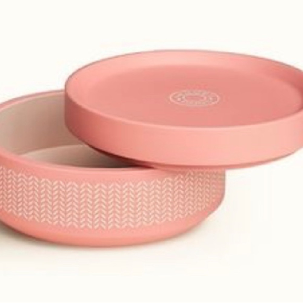 Hermes small boudoir case pink box new full set